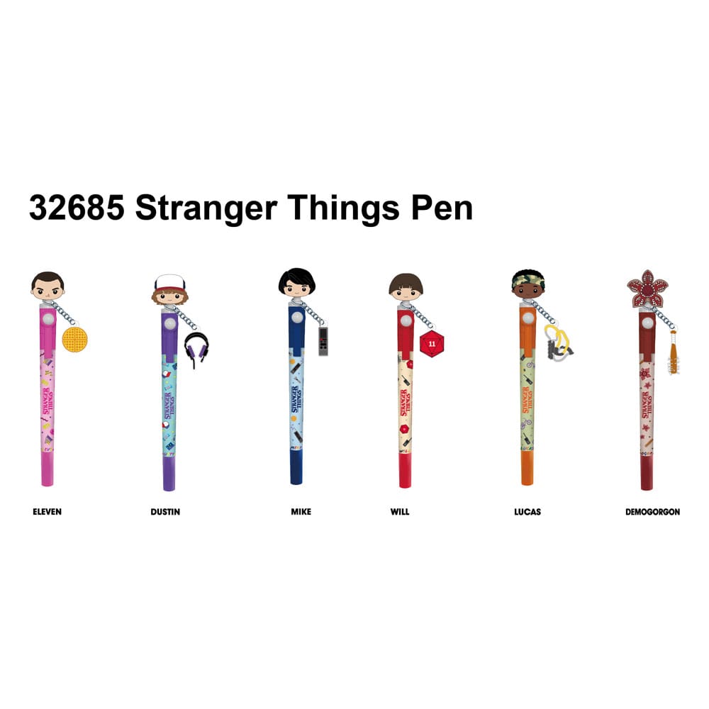 Stranger Things Bolígrafo 3D Head Topper Spinning Pen - Z POP Toys