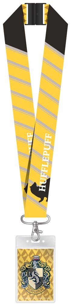 Harry Potter Cordón de lujo con tarjetero Hufflepuff