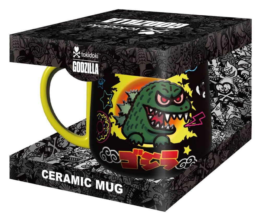 Tokidoki x Godzilla Taza 2D Relief Figural