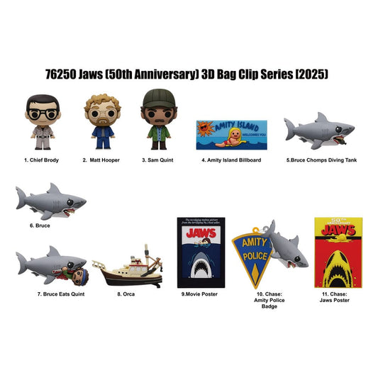 Tiburón Colgantes PVC 3D 50th Anniversary Series 1 (24) - Z POP Toys