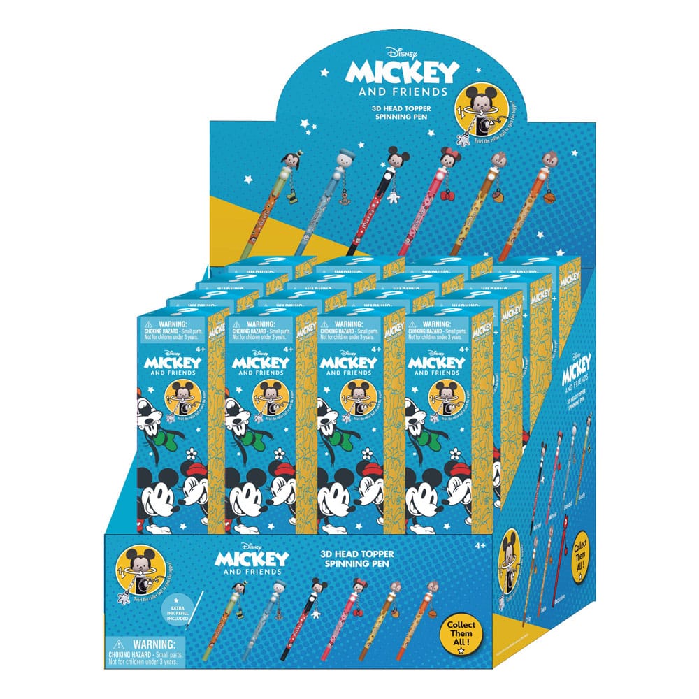 Micky and Friends Bolígrafo 3D Head Topper Spinning Pen