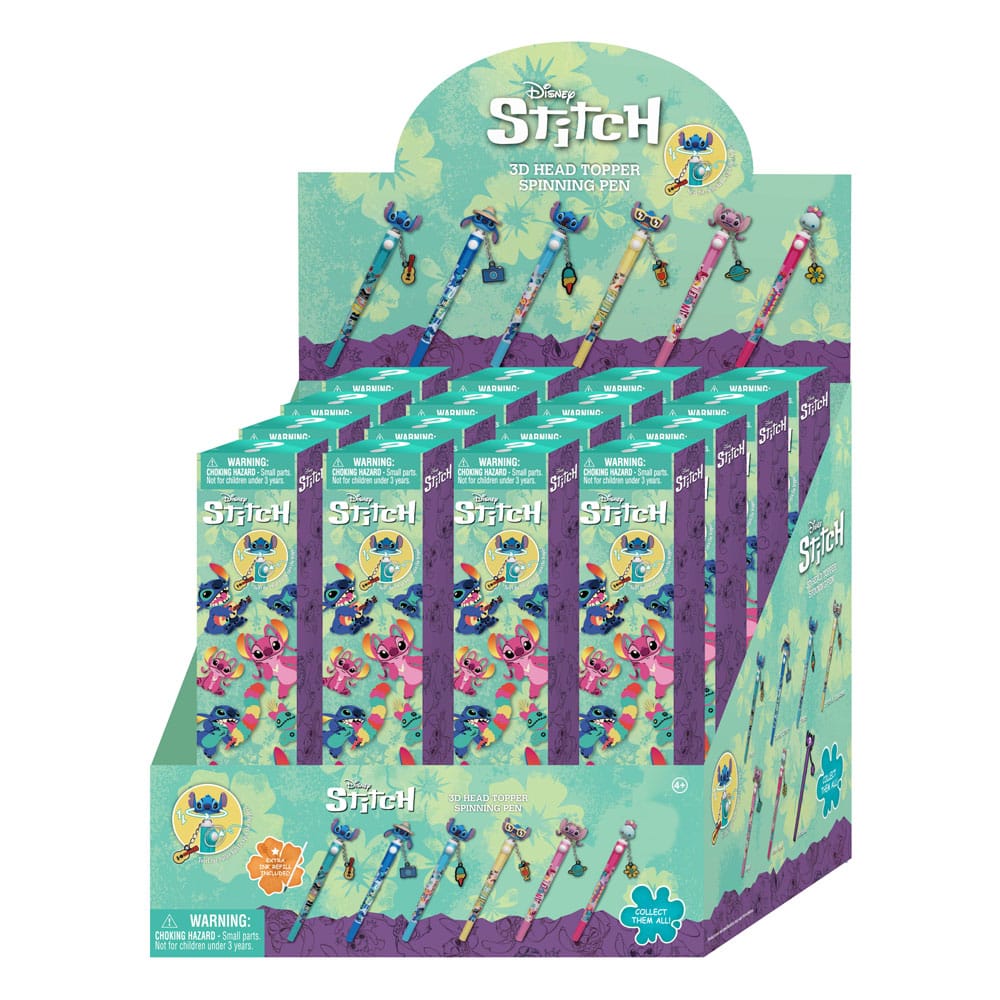 La película de Stitch Stitch 3D Head Topper Spinning Pen - Z POP Toys