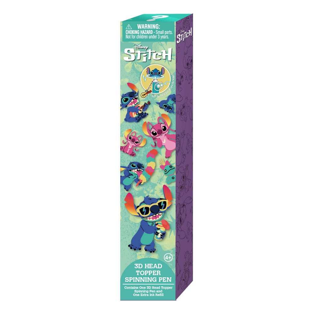 La película de Stitch Stitch 3D Head Topper Spinning Pen - Z POP Toys