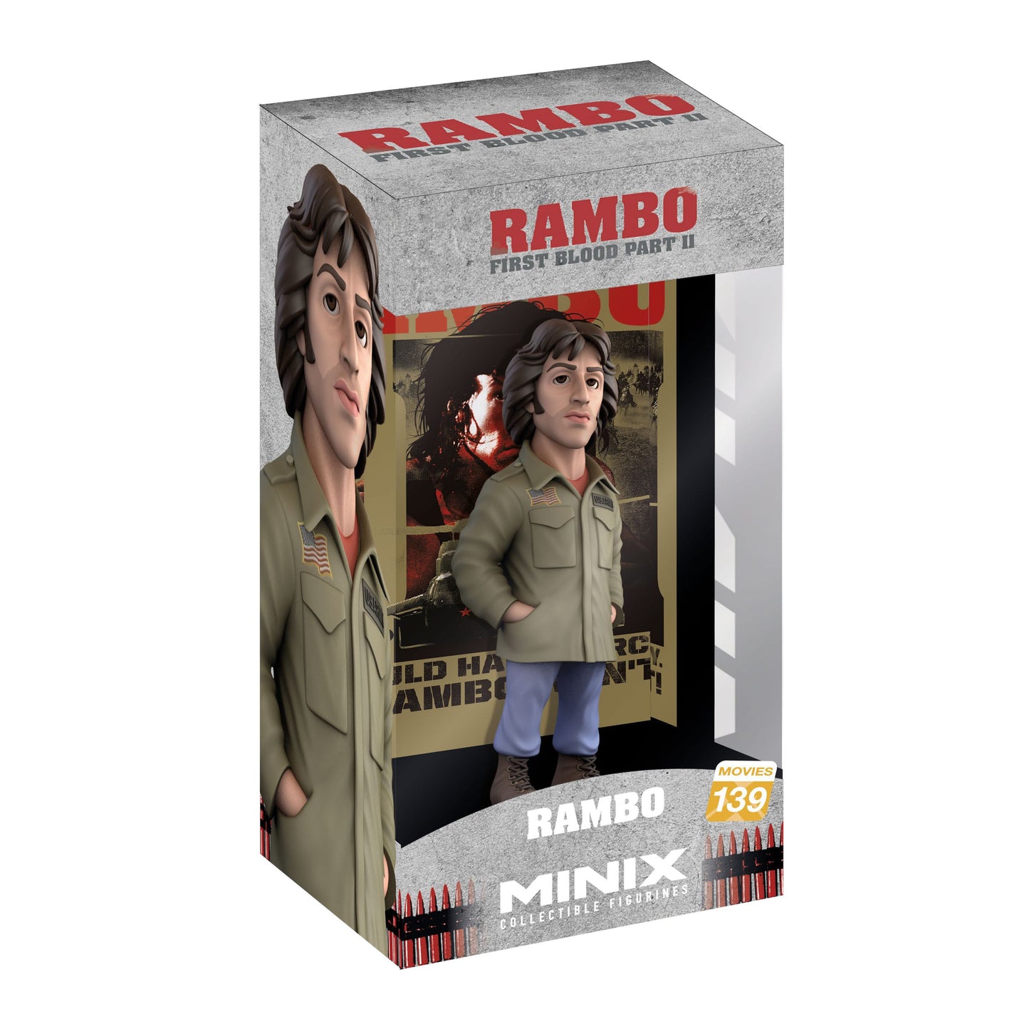 Rambo: Acorralado Figura Minix Rambo 12 cm - Z POP Toys