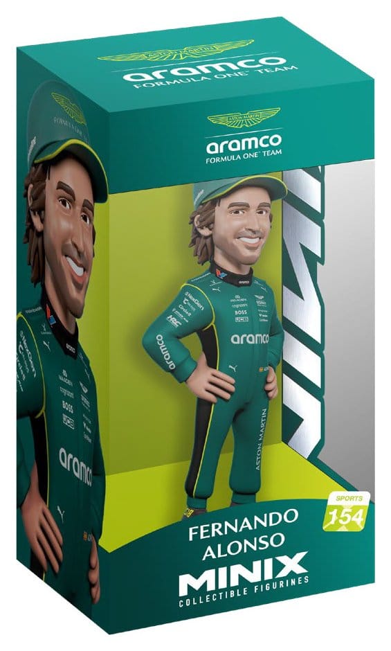Fórmula 1 Minix Figura Fernando Alonso (Aston Martin) 12 cm