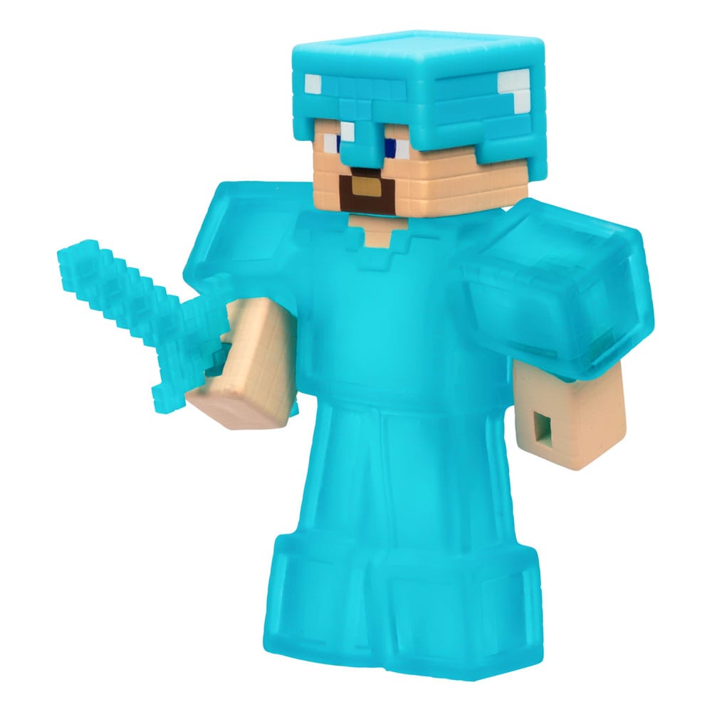 Minecraft Heroes of Goo Jit Zu Meteor Madness Figura elástica Steve 12 cm