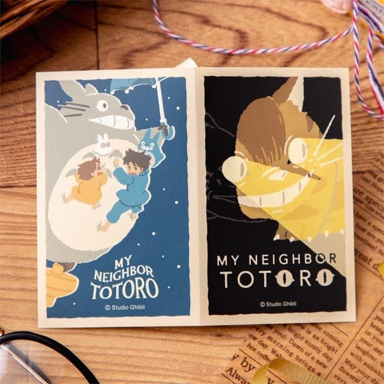 Mi vecino Totoro Pegatinas Catbus & Flying Totoro Retro