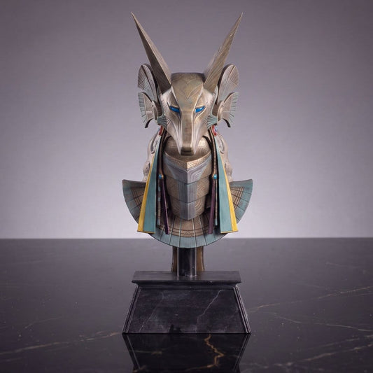 Stargate Desktop Replica Réplica de Casco Jackal Guard Helmet Anubis 15 cm