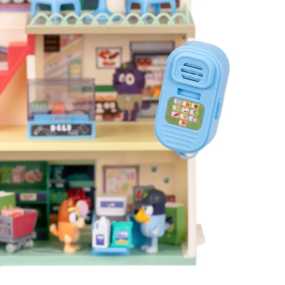Bluey Set de juego Minifiguras Bluey Let's Play Chef Supermercado - Z POP Toys