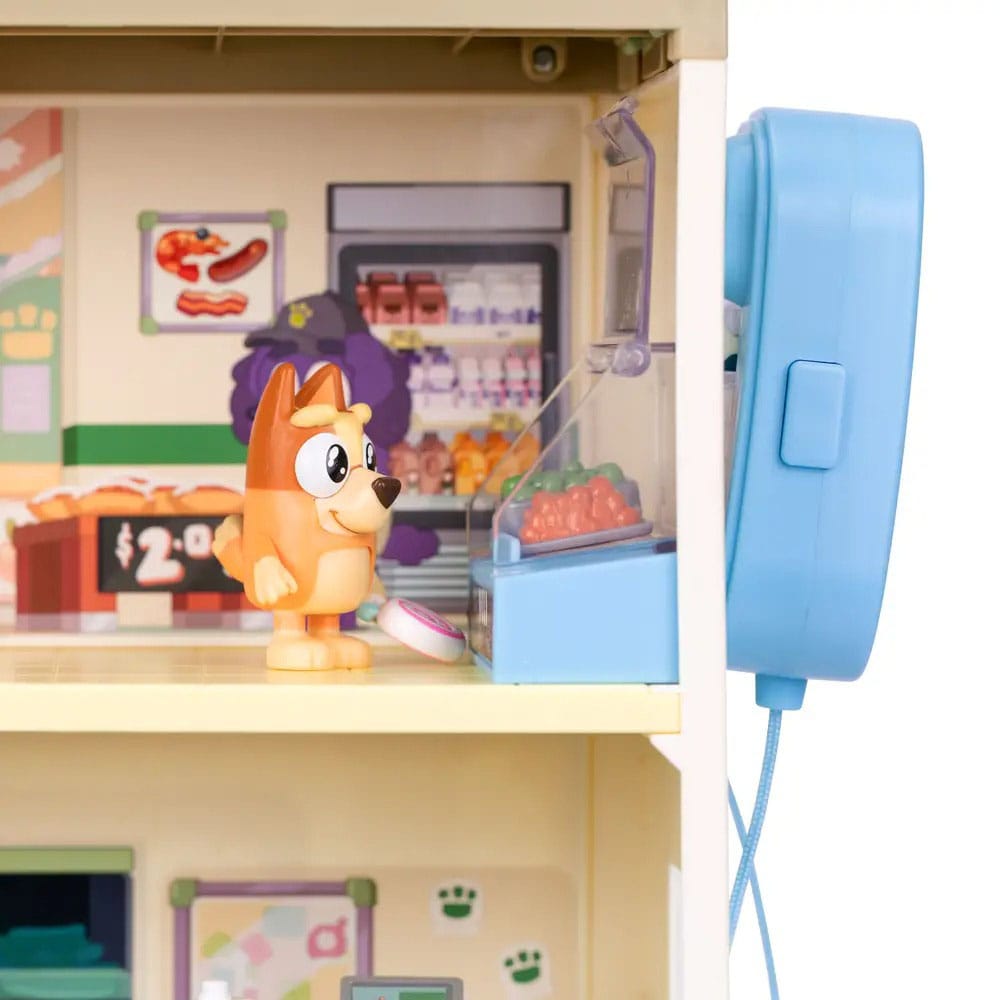 Bluey Set de juego Minifiguras Bluey Let's Play Chef Supermercado - Z POP Toys