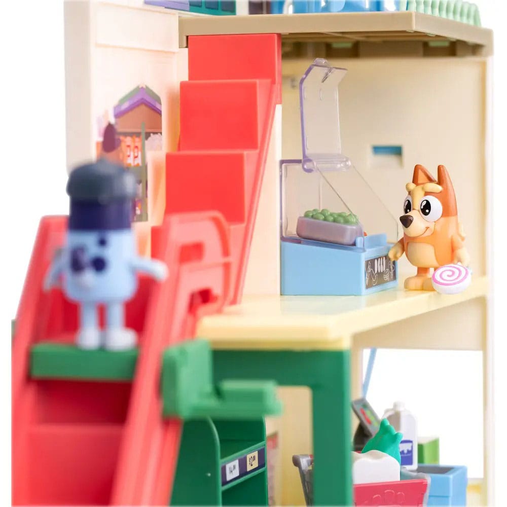 Bluey Set de juego Minifiguras Bluey Let's Play Chef Supermercado - Z POP Toys