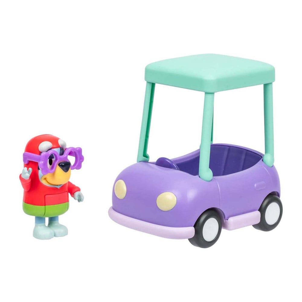 Bluey Set de juego Minifiguras Janet & El coche de la abuela