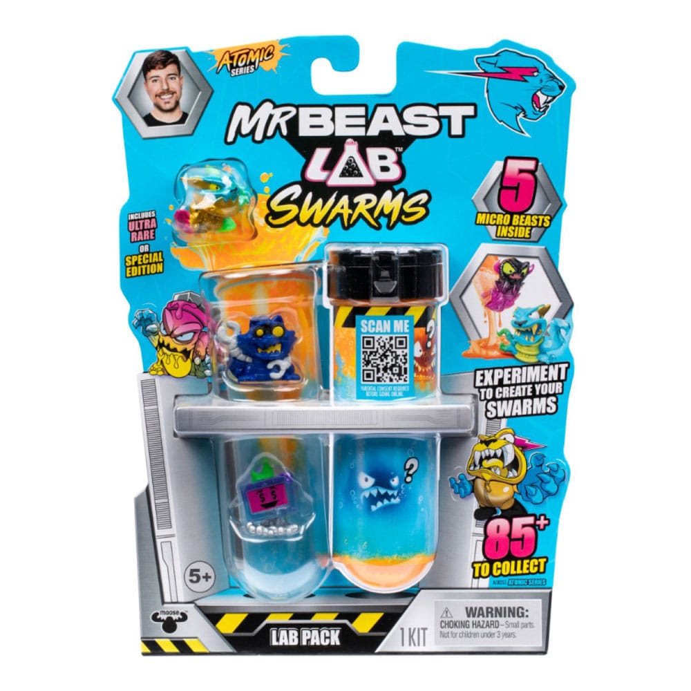 Mr. Beast Lab Swarms Series 2 Minifiguras Pack de 5 Atomic Series 2,5 cm