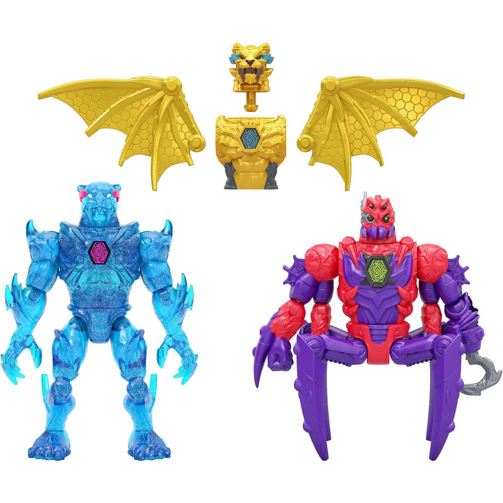 Mr. Beast Lab Hybrids Series 2 Minifiguras Pack de 2 Spider vs Energy Panther 11 cm