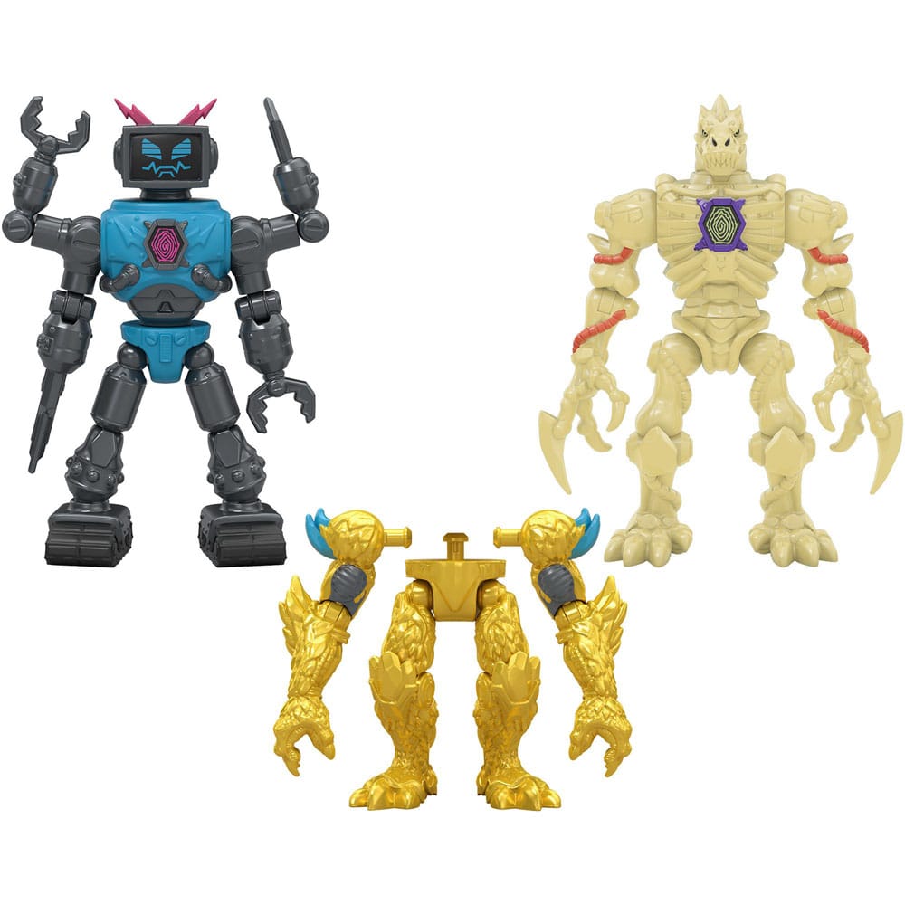 Mr. Beast Lab Hybrids Series 2 Minifiguras Pack de 2 Lab-Bot vs Gid Skeleton 11 cm
