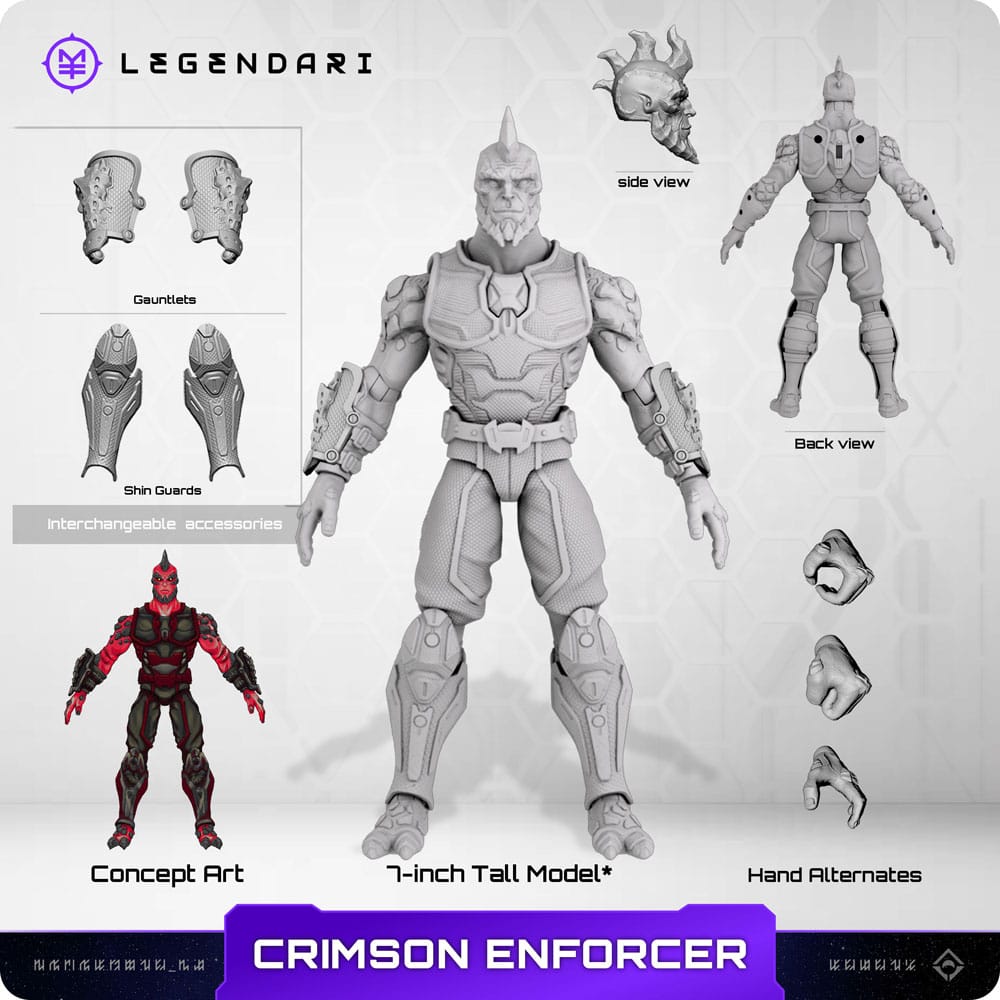 Legendari Actionfigur 1/10 Crimson Enforcer 18 cm - Z POP Toys