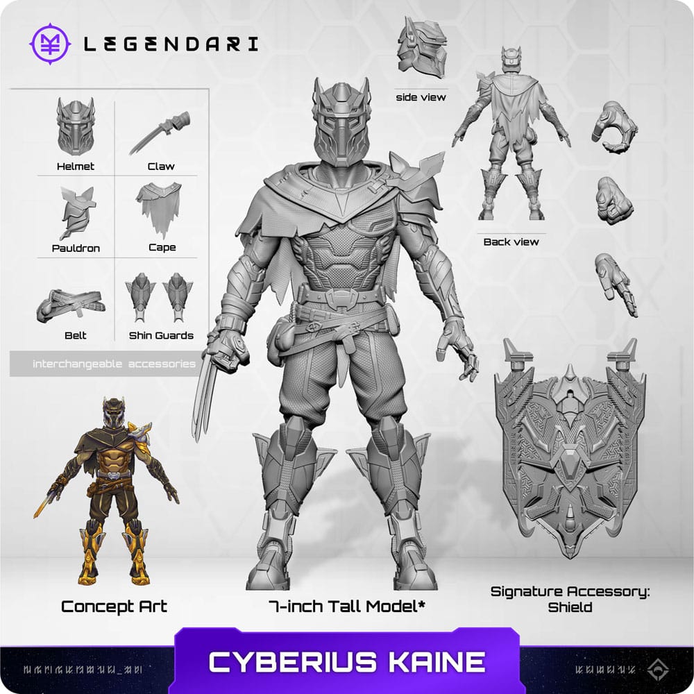 Legendari Actionfigur 1/10 Cyberius Kaine 18 cm - Z POP Toys