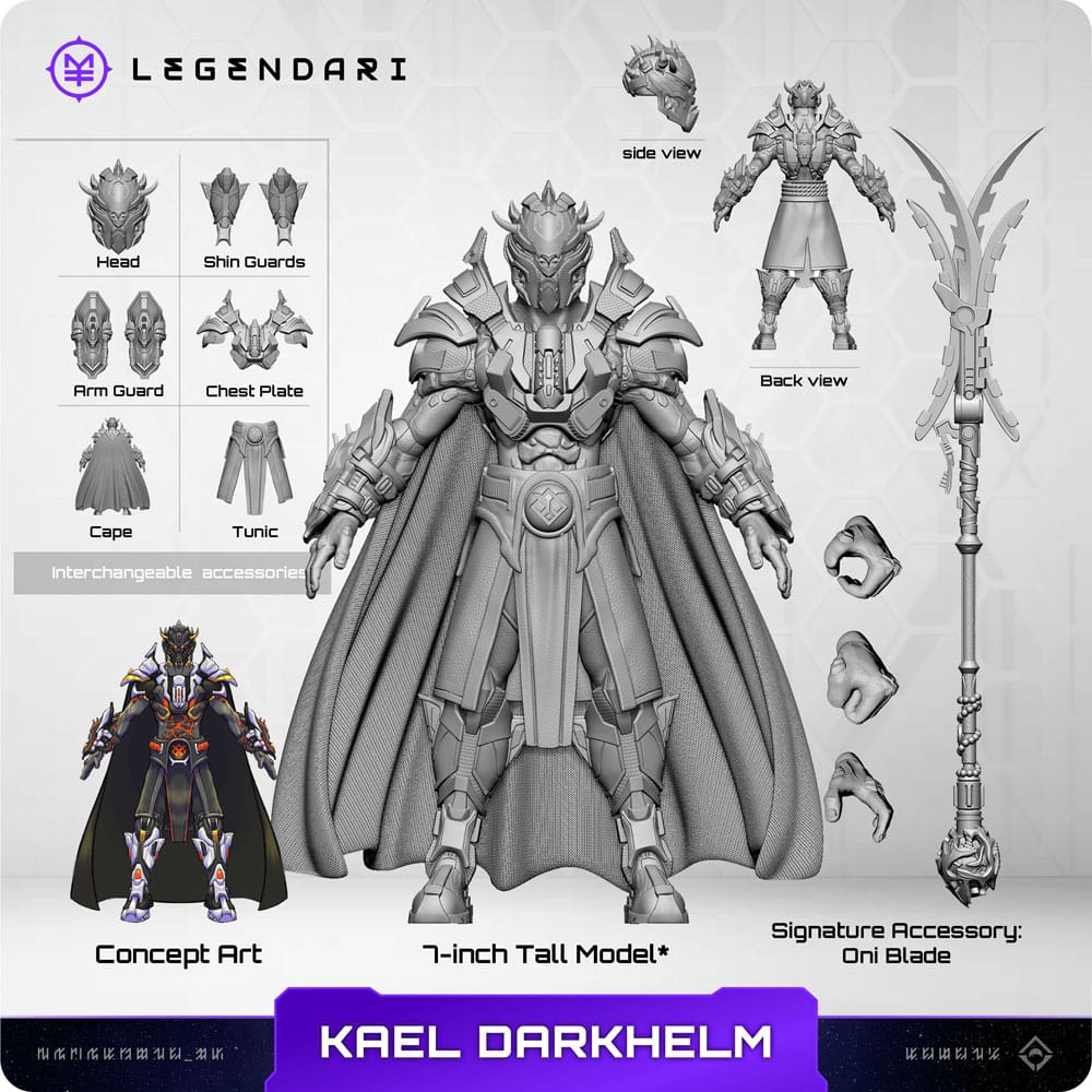Legendari Actionfigur 1/10 Kael Darkhelm 18 cm - Z POP Toys