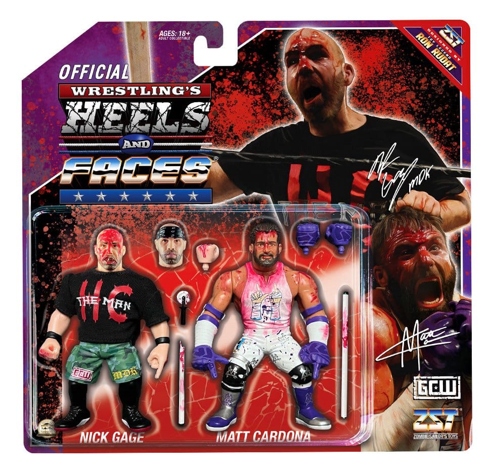 Zombie Sailor's Toys Figuras Pack de 2 Nick Gage vs. Matt Cardona 11 cm