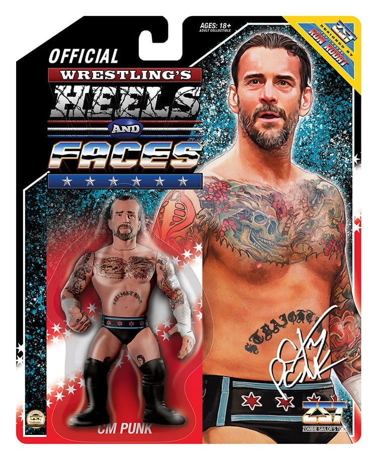Zombie Sailor's Toys Figura CM PUNK Heels and Faces 11 cm