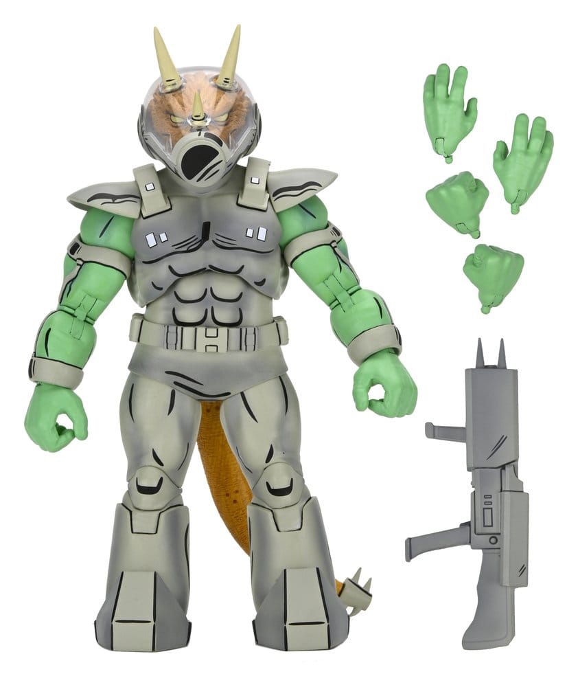 Tortugas Ninja (Mirage Comics) Figura Shock Commando Triceraton 18 cm