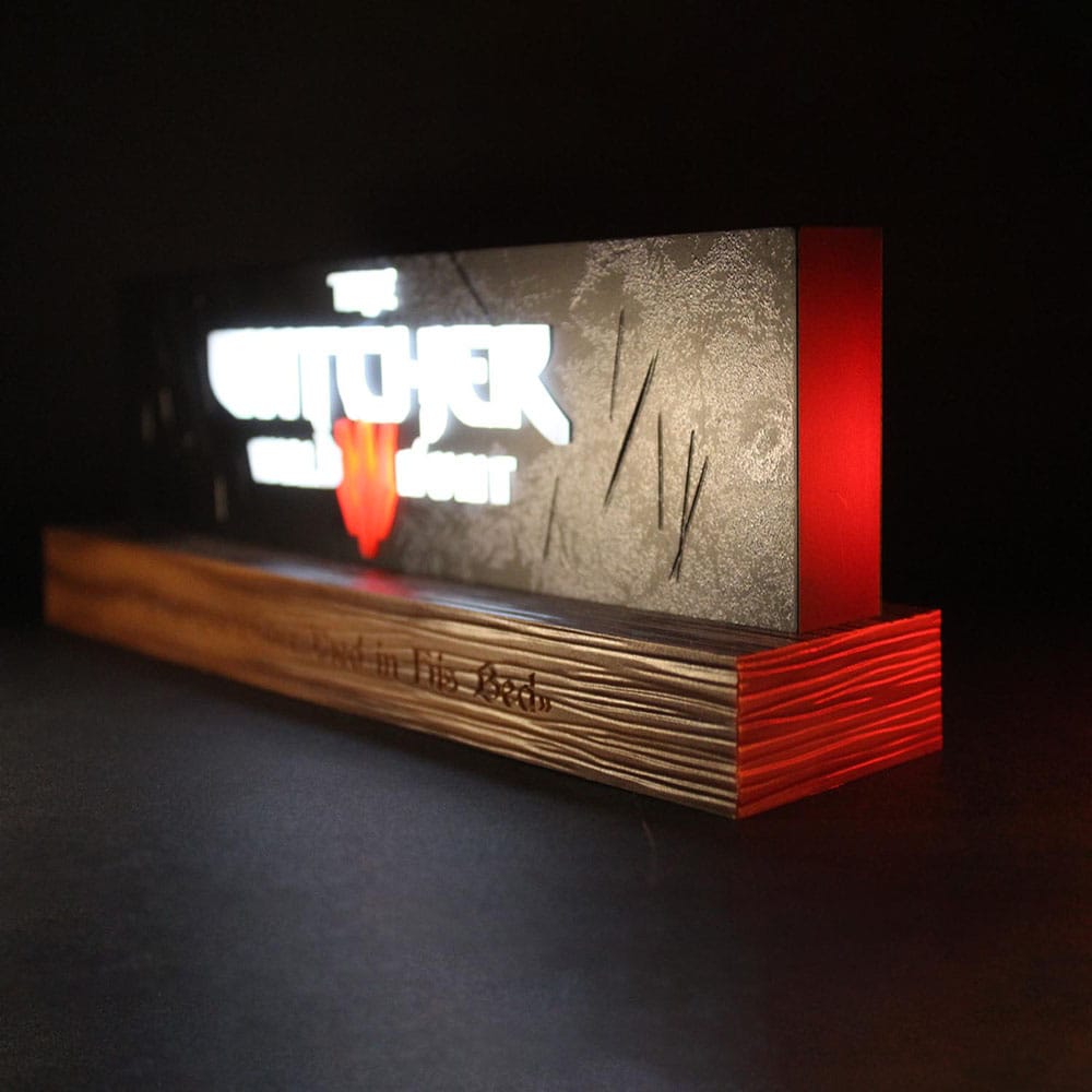 The Witcher Lámpara LED Wild Hunt Logo 22 cm