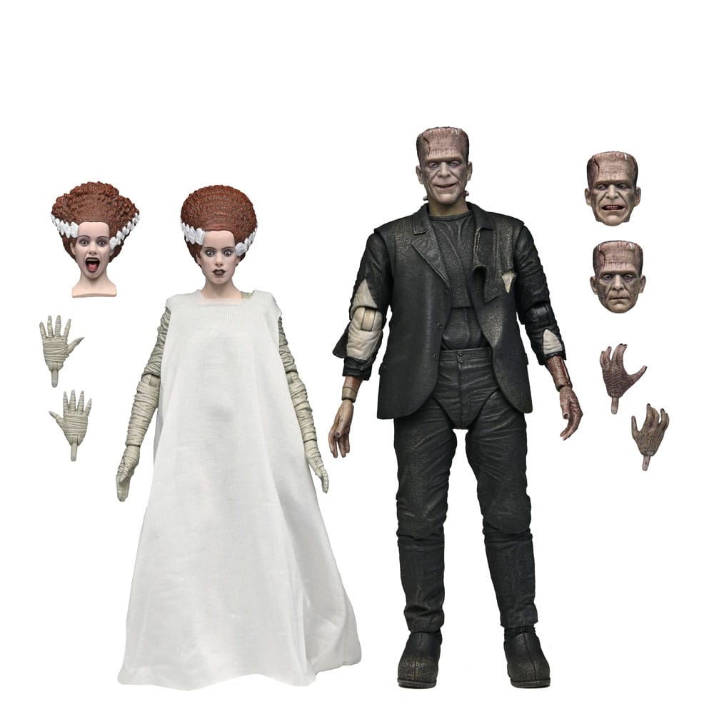 Universal Monsters 2 pack Figuras Bride of Frankenstein 90th Anniversary The Monster & His Mate 18 cm