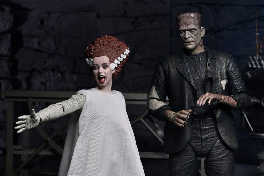 Universal Monsters 2 pack Figuras Bride of Frankenstein 90th Anniversary The Monster & His Mate 18 cm
