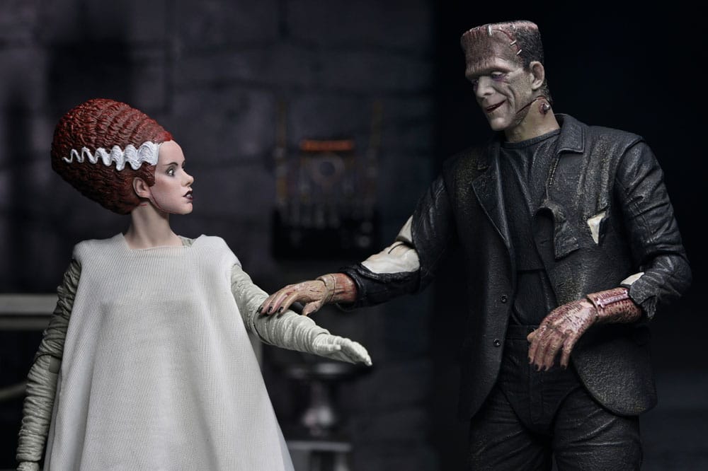 Universal Monsters 2 pack Figuras Bride of Frankenstein 90th Anniversary The Monster & His Mate 18 cm