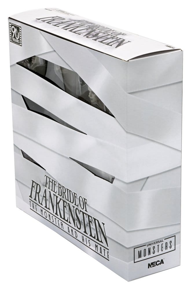 Universal Monsters Pack de 2 Figuras La novia de Frankenstein 90th Anniversary The Monster & His Mate (B&W) 18 cm