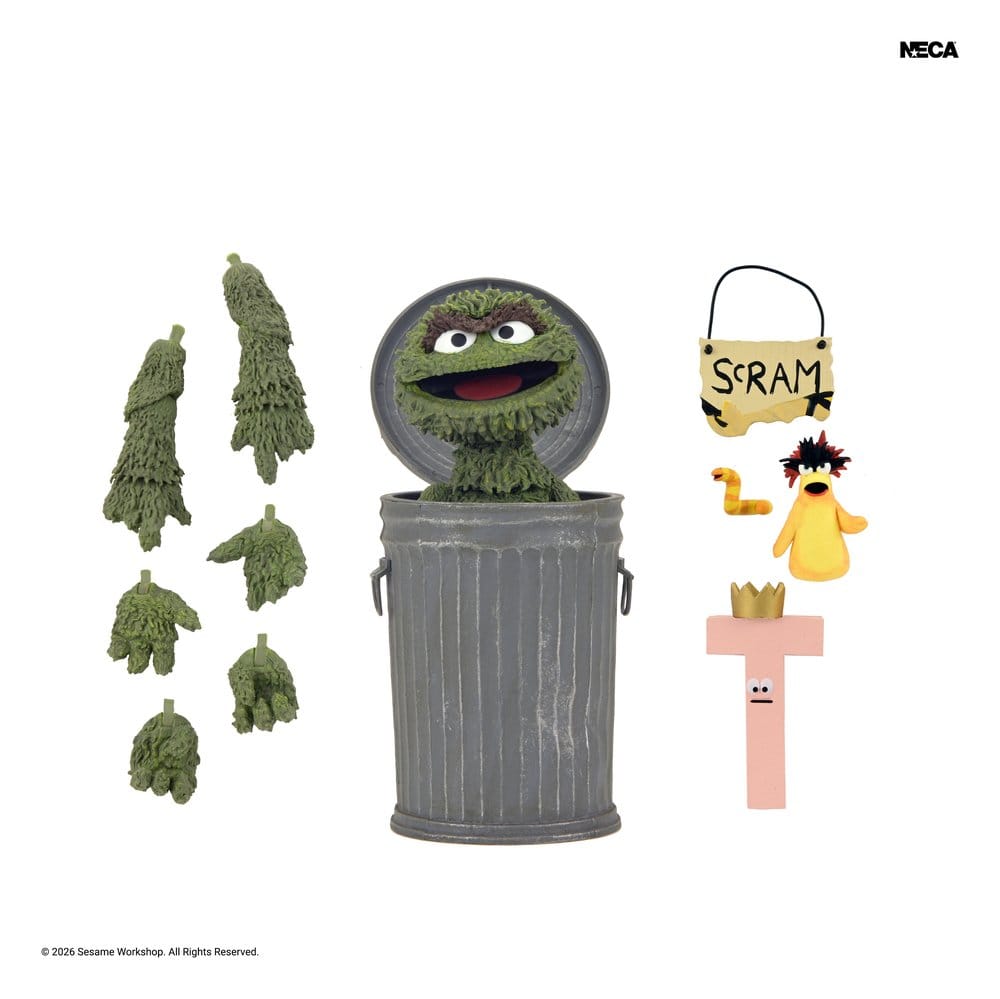 Sesame Street Ultimate Figura Oscar the Grouch 18 cm