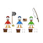 DuckTales Ultimate Figuras Pack de 3 Huey, Dewey, and Louie 18 cm