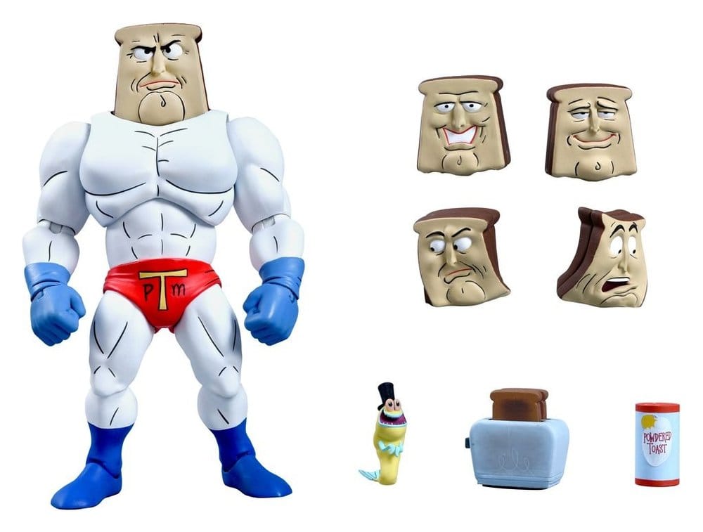 The Ren & Stimpy Show Figura Ultimate Powdered Toast Man 18 cm