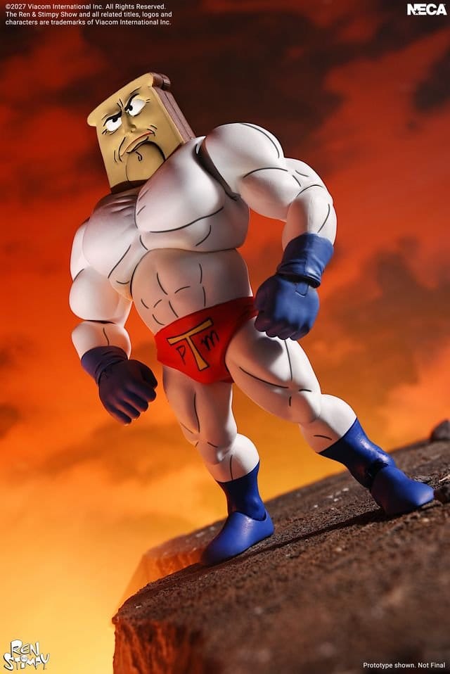 The Ren & Stimpy Show Figura Ultimate Powdered Toast Man 18 cm
