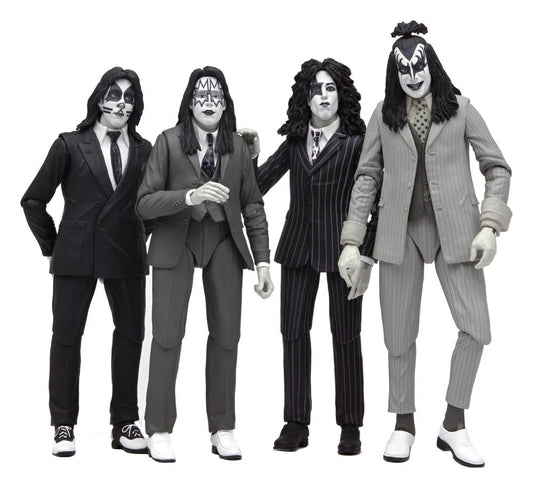 KISS pack de 4 Figuras Dressed to Kill Album Cover 18 cm