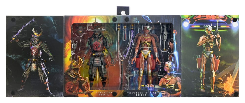 Iron Maiden Future Past World Tour Ultimate Figuras pack de 2 Senjutsu Eddie and Somewhere in Time Eddie 18 cm