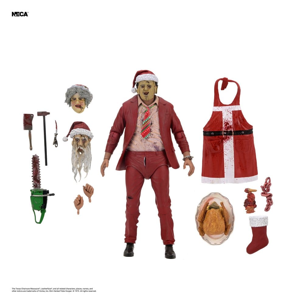Texas Chainsaw Massacre Ultimate Figura Santa Leatherface 18 cm