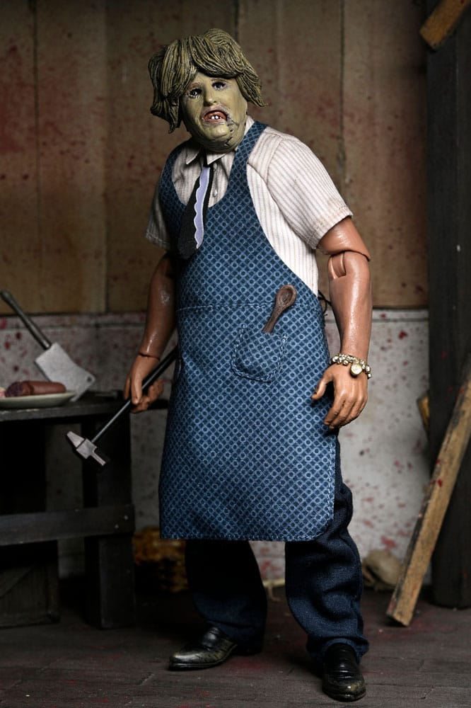 La Matanza de Texas Clothed Figura Leatherface with Old Lady Mask 20 cm - Z POP Toys