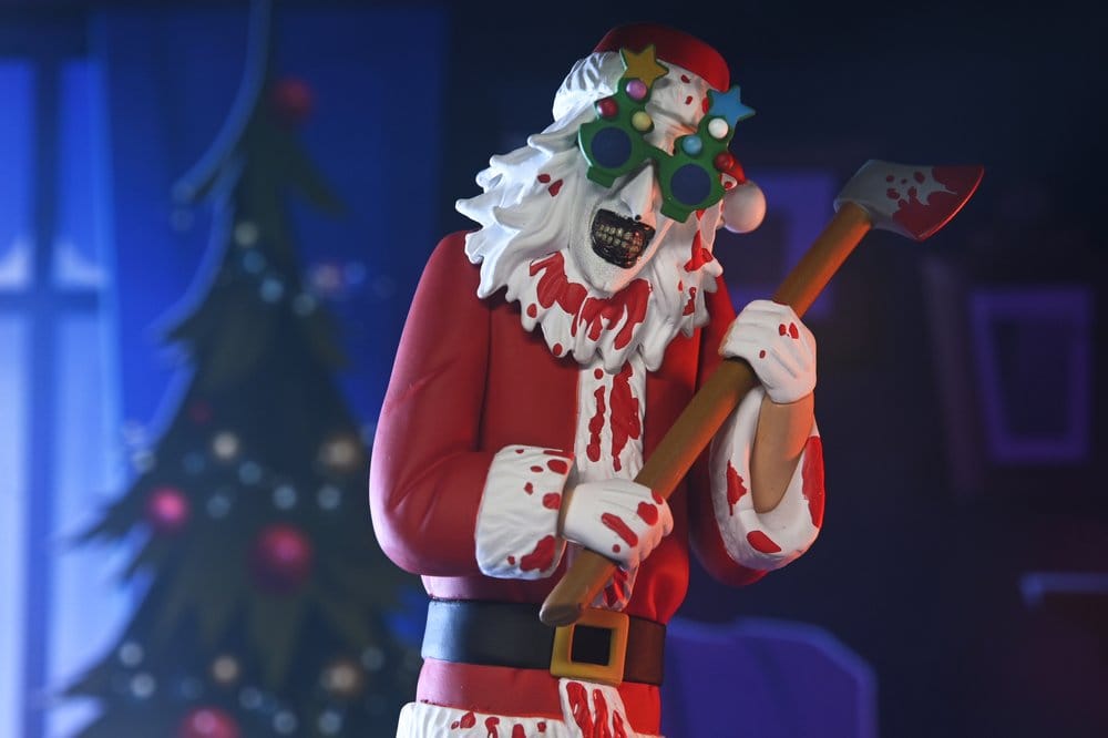 Terrifier 3 Toony Terrors Figura Santa Suit Art the Clown (Bloody Version) 15 cm
