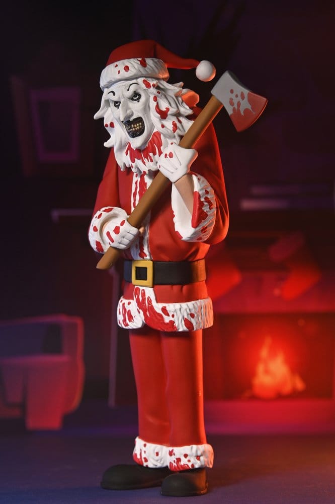 Terrifier 3 Toony Terrors Figura Santa Suit Art the Clown (Bloody Version) 15 cm