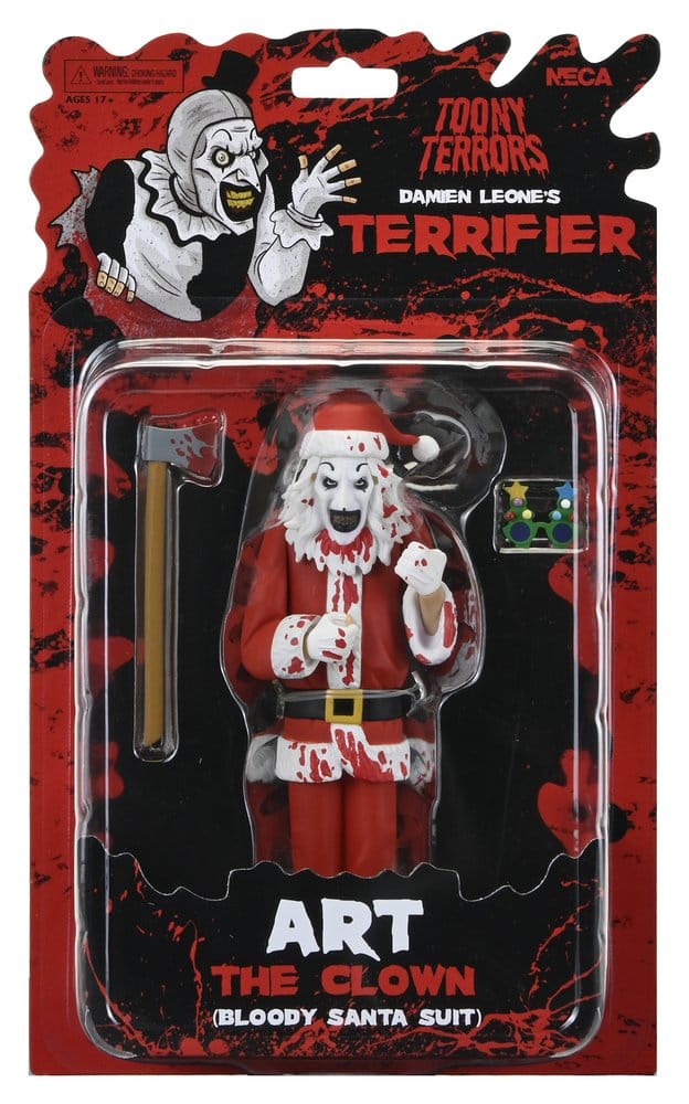 Terrifier 3 Toony Terrors Figura Santa Suit Art the Clown (Bloody Version) 15 cm