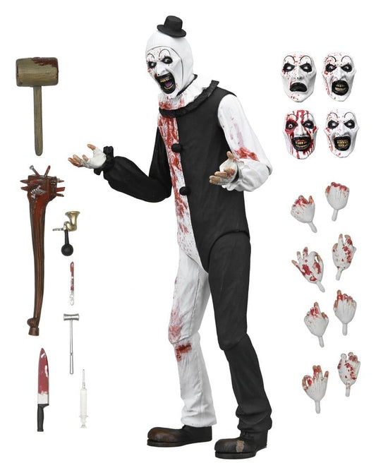 Terrifier 2 Ultimate Figura Art the Clown (Blood Splattered) 18 cm