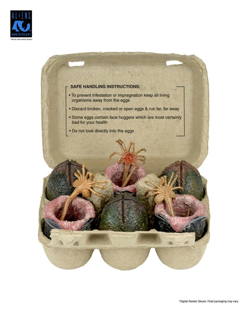 Aliens Pack de 6 Accesorios Carton of Alien Eggs (40th Anniversary)