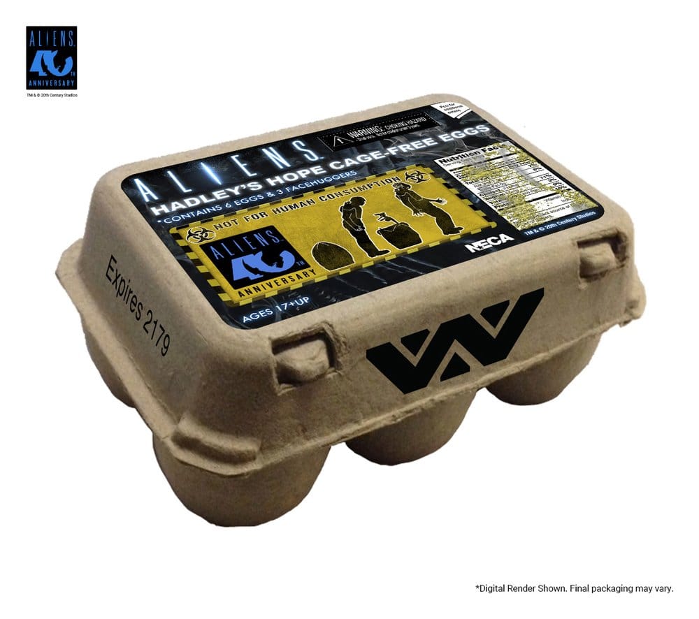 Aliens Pack de 6 Accesorios Carton of Alien Eggs (40th Anniversary)