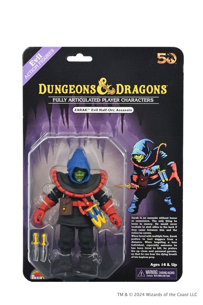 Dungeons and Dragons Figura 50th Anniversary Zarak on Blister Card 18 cm