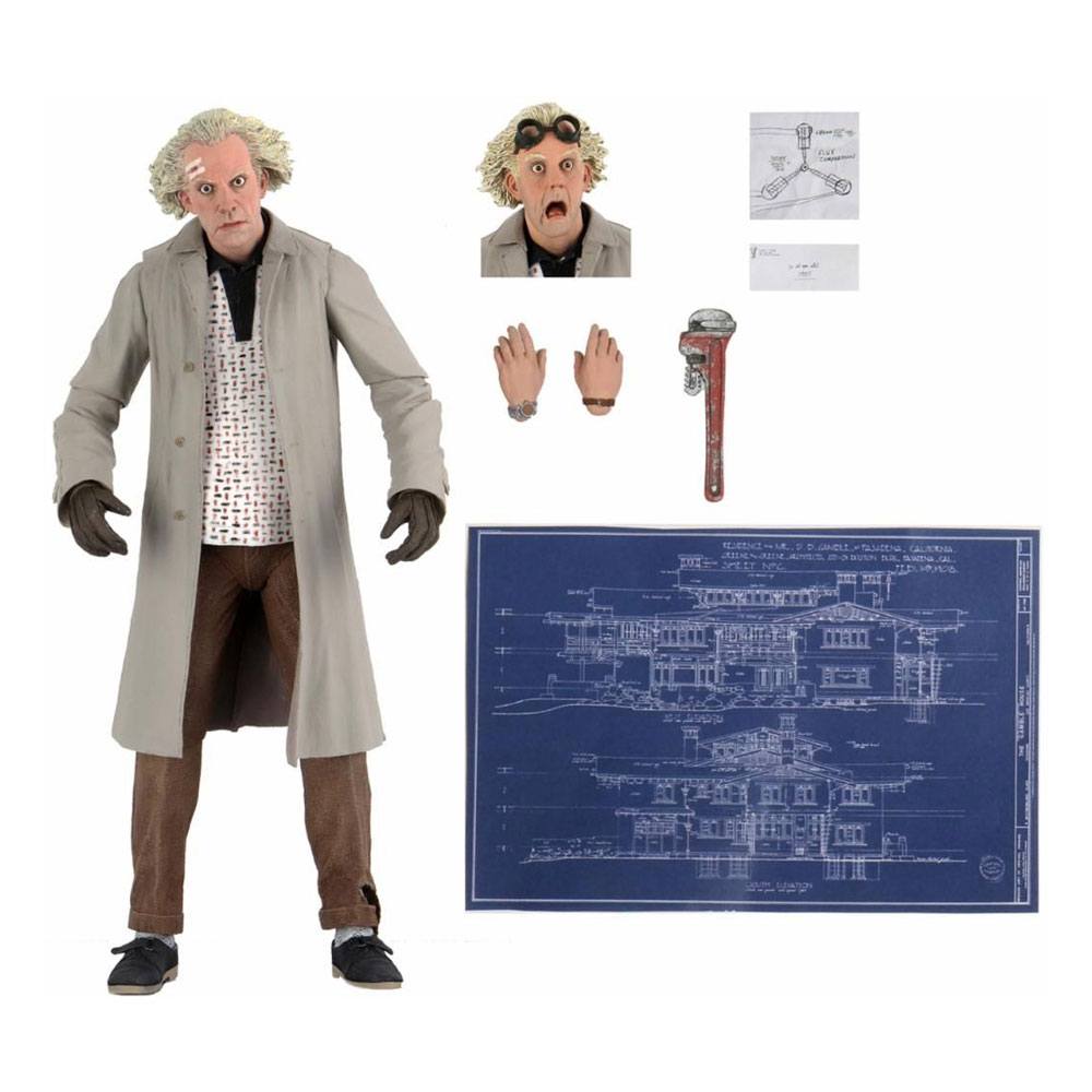 Regreso al Futuro Figura Ultimate Doc Brown 18 cm