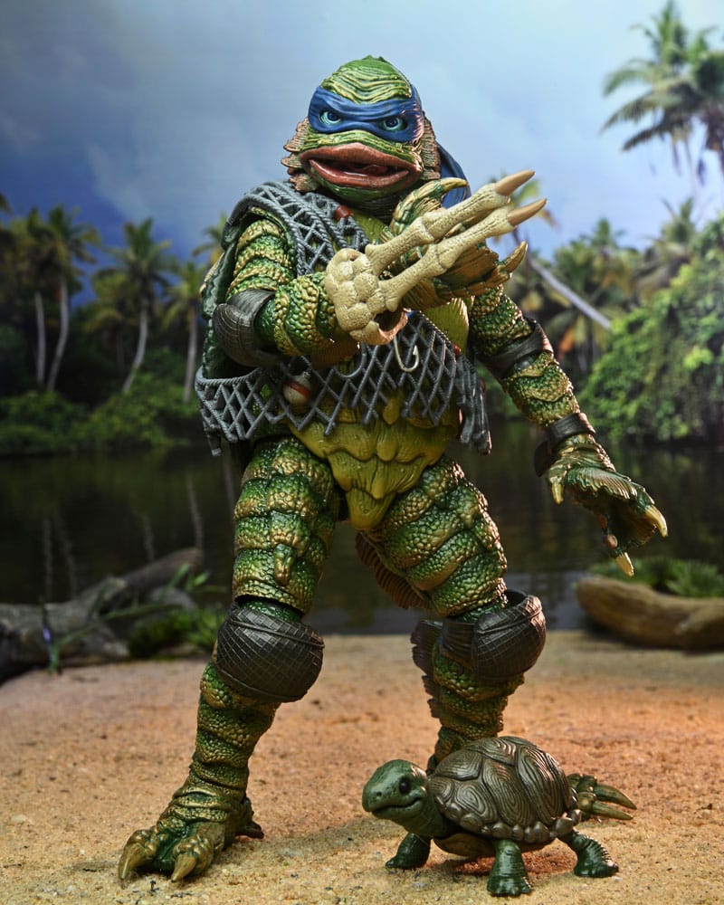 Universal Monsters/Teenage Mutant Ninja Turtles Figura Leonardo as the Creature 18 cm