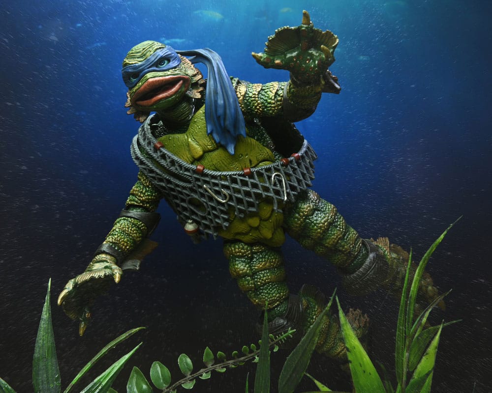 Universal Monsters/Teenage Mutant Ninja Turtles Figura Leonardo as the Creature 18 cm