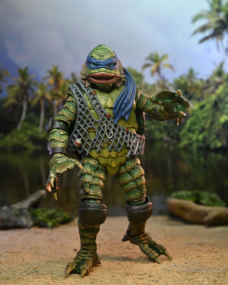 Universal Monsters/Teenage Mutant Ninja Turtles Figura Leonardo as the Creature 18 cm
