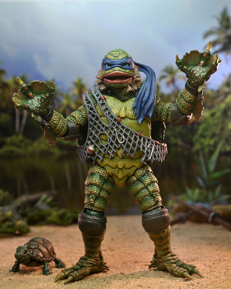 Universal Monsters/Teenage Mutant Ninja Turtles Figura Leonardo as the Creature 18 cm